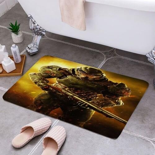 DOOM Marine 3D Print Doormats Rectangle Non-Slip DoorMat Bedroom Kitchen Entrance Print Door rugs Dropshipping