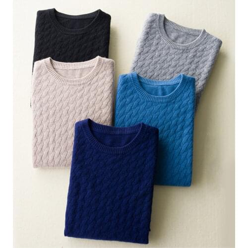 L-hikari Mens Wool Sweaters