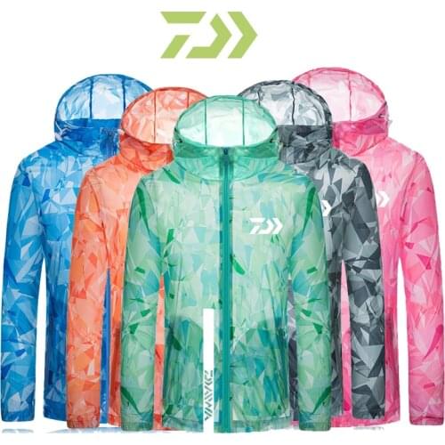 2019 Dawa Summer Sunscreen Fishing Jacket Quick Dry Outdoor Fishing Mosquito Ultraviolet Protection Long Sleeves Fishing Shirt