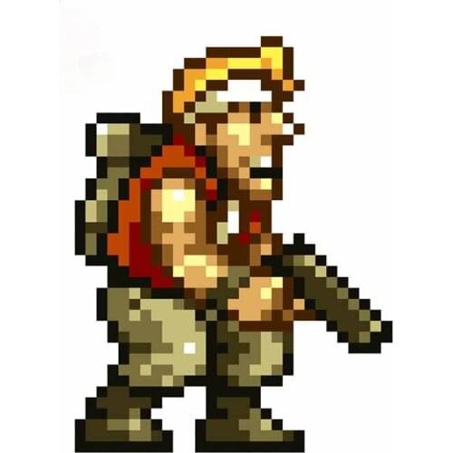 Personality Creative Design Metal Slug Waterproof Car Stickers Vinyl Window Trunk Decoration Occlusion Scratch Windshield Decal