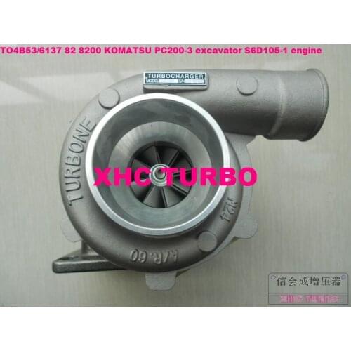 NEW TO4B53/6137 82 8200 465044-0261 Turbo Turbocharger for KOMATSU PC200-3 excavator S6D105-1 engine