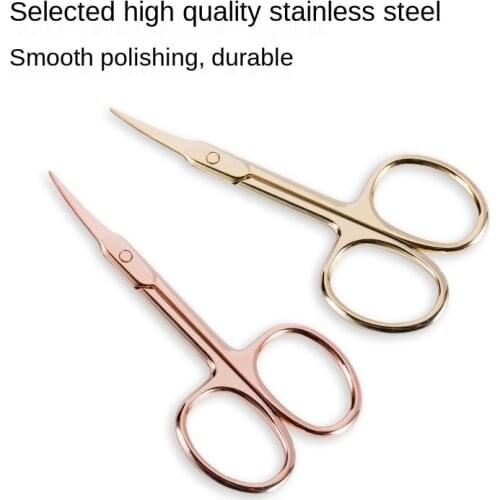 Beauty Scissors Stainless Steel Makeup Eyebrow Scissors Eyelash Fine Hair Trimmer Sharp Agnail Cutter