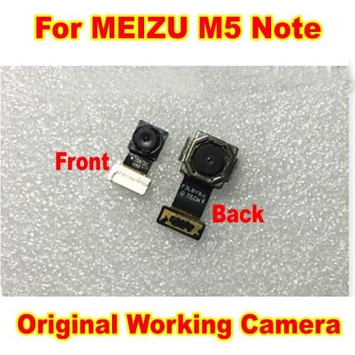 Original Small Facing Front Camera For MEIZU M5 Note Meilan Note5 Big Rear Back Main Camera Module Flex Cable Replacement