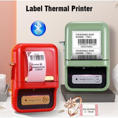 Niimbot B21 Thermal Label Printer Mini Pocket Product Name Price Tag Label Maker Handheld Portable Printer School Home Supplies
