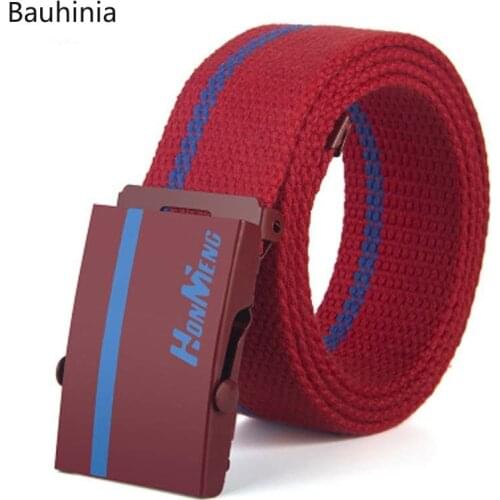 2021 New Hot Sale Hot Style Men And Women Korean Canvas Belt Trend Youth Fashion Casual Automatic Buckle Belt