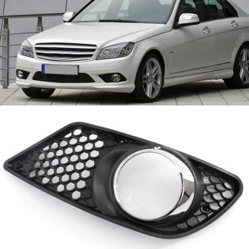 Front Bumper Cover Grille for Mercedes Benz C-Class W204 A2048850353 A2048850253 Fog Light Grills Car Accessories
