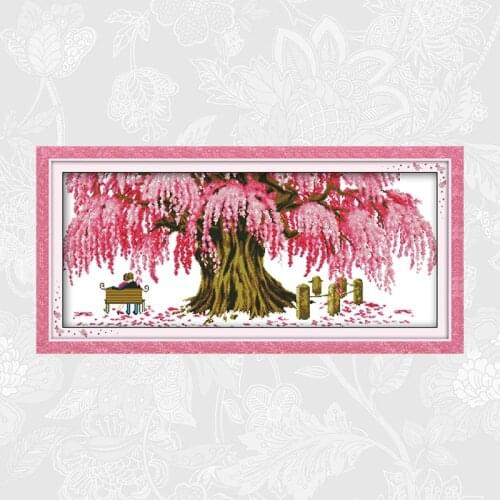 Looking Forward To Happiness Cross-stitch Pattern 14CT Printed Canvas 11CT Counted Fabric Cross Stitch Kits Embroidery Sets