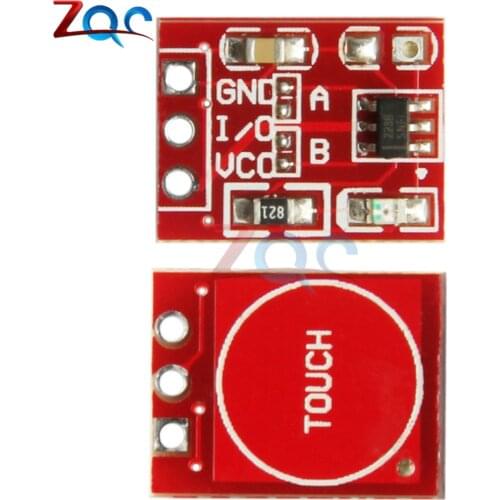 10Pcs TTP223 Touch Key Switch Module Touching Button Capacitive Switches Self-Locking/No-Locking Capacitive Switches