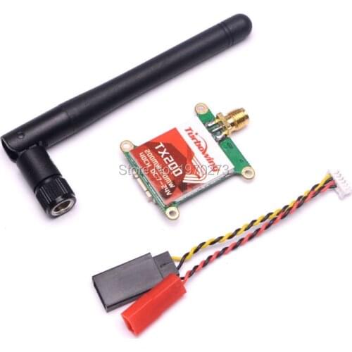 Turbowing 5.8G 200mW FPV 40CH Dial-up Wireless AV Transmitter for QAV Multicopter Effective Range 500-1000m