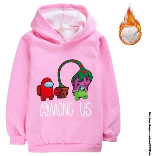 Among Us Children Winter Sweatshirt Hoodies Boy Girls Fashion Cool Keep Warm Long Sleeve Clothes Kids Baby Boy Clothes