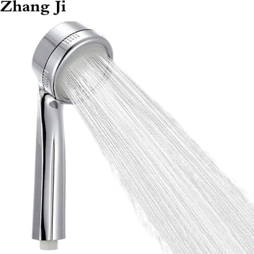 ZhangJi Bathroom SPA Shower Head 300% Super Pressure With Chrome Rainfall Sprinkler Water Saving Softener Filters Showerhead