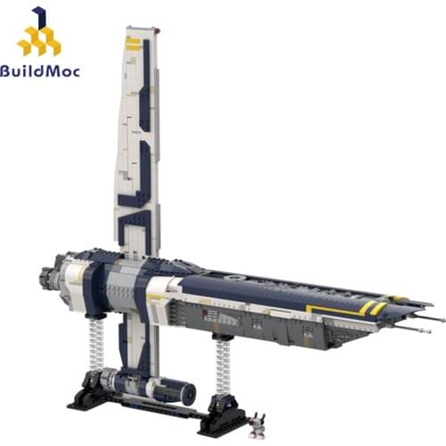 Buildmoc Star Movie Spaceship MOC-46309 Stinger Mantis Fallen Order V2 Hero Ship Space Battleship Buidling Blocks Toys Kids Gift