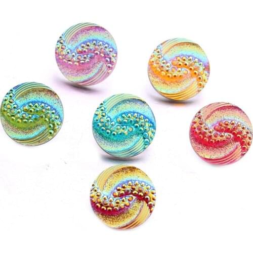 10pcs/lot New Snap Button Jewelry Mixed Style Ginger Resin 18mm Snap Buttons Fit Snap Bracelet Bangles Button Snap Jewelry
