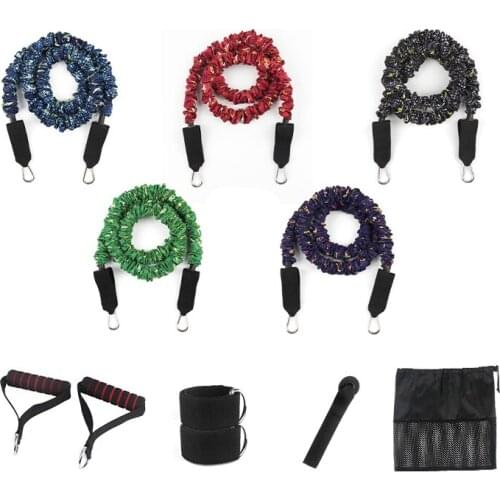 11Pcs Resistance Bands Set Expander Yoga Exercise Fitness Rubber Tubes Stretch Training Home Gyms Workout Elastic Pull Rope