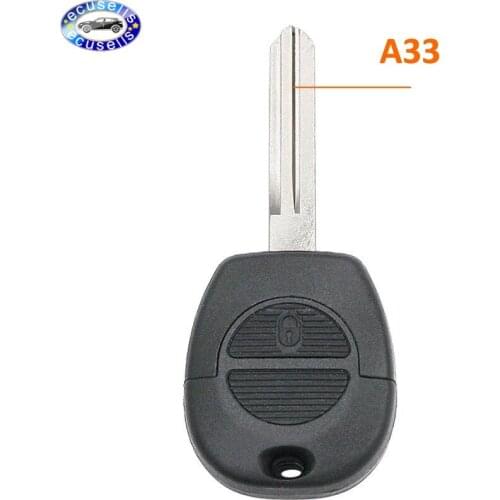 2 Button Replacement Fob Remote Car Key Shell Case Fob For Nissan A33