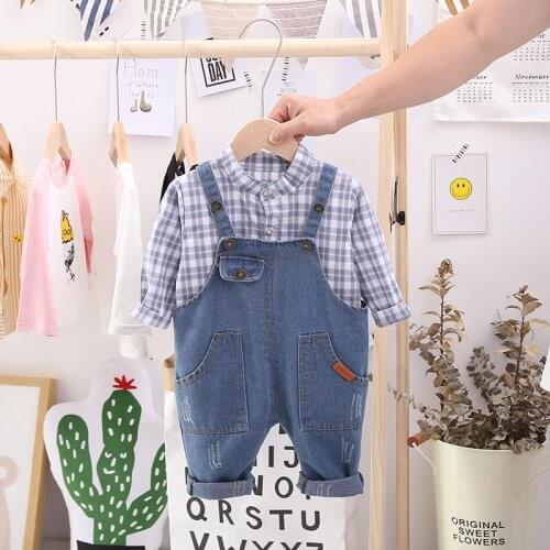 Baby Boy Clothes Newborn Infant Clothing Long Sleeve SHIRT + Overalls Pants 2pcs/set Kids Bebes Jogging Suits Set Boys Tracksuit