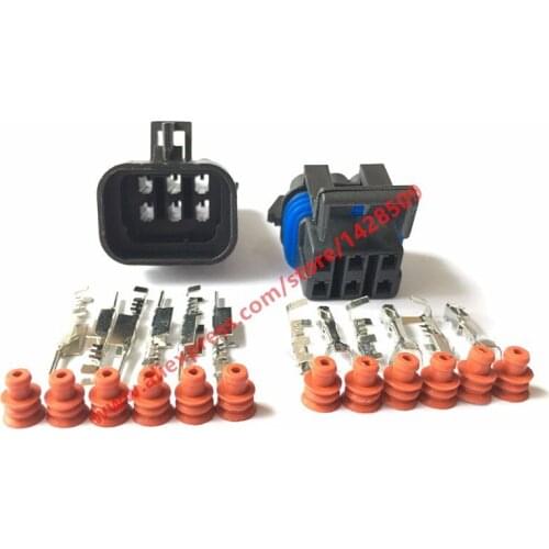 20 Sets 12052848 12124107 Metri-Pack 150 Female Male GT Delphi 6 Pin Waterproof Automotive Connector Auto plug