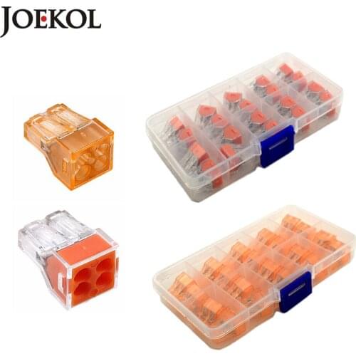 20pcs/box) 773-104 Push wire wiring connector For Junction box 4 pin conductor terminal block