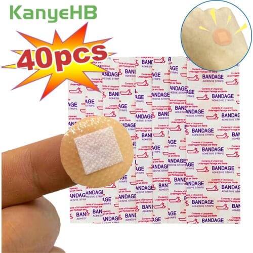 40pcs Round Waterproof First Aid Woundplast Breathable Medical Adhesive Bandage Surgical Tape Band Aid Sticking Plaster A187