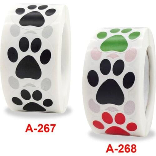 500pcs Paw Print Stickers Dog Cat Bear Paw Labels Sticker for Laptop Reward Teacher Student