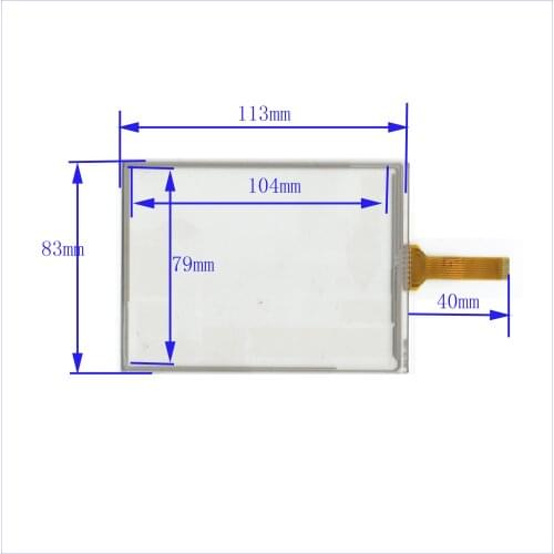ZhiYuSun HLDTP1359 3.5inch 8wire TOUCH SCREEN 113*83mm for gps glass touch panel HLD-TP-1359 this is compatible