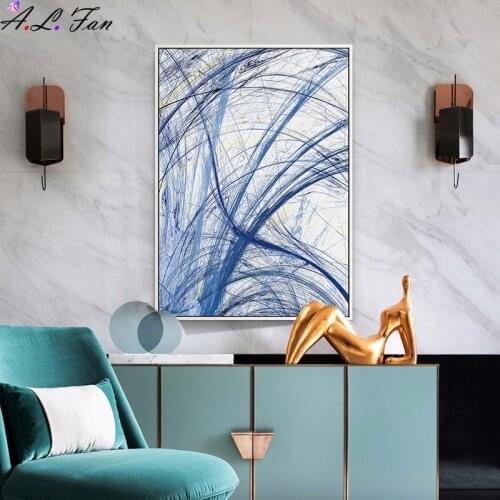 Abstract Yellow Blue Coil Winding Pattern Nordic Modern Geometric Poster 3 Pieces Canvas Painting Wall Art Frameless Image