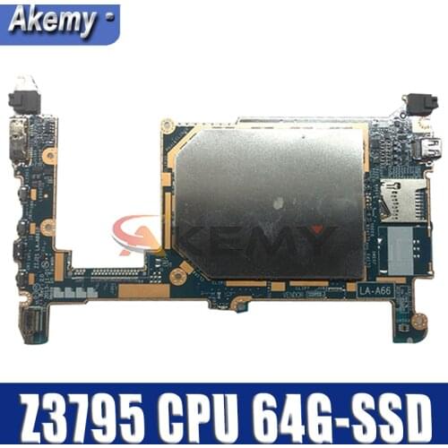Akemy ZIJI1 LA-A661P Is Suitable For Lenovo ThinkPad 8 Notebook Motherboard FRU 00HW058 W8P, Z3795 CPU 64G SSD 2GB RAM TEST OK