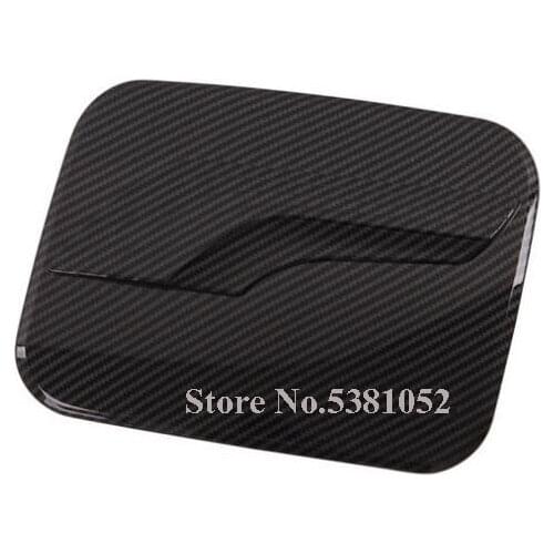 For Toyota RAV4 2020 2021 2019 Accessories TRD Off Road Carbon Fiber Chrome Fuel Tank Cover Gas Box Cap Overlay Trim Panel