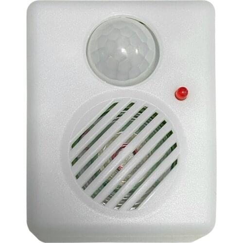 Wireless PIR Motion Sensor Detector Anti-theft Doorbell Alarm Activated Voice Speaker for Welcome Doorbell and Driveway Garage