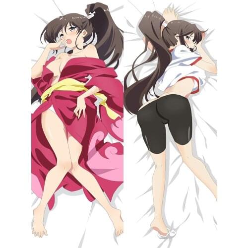 Coscase Anime The Hentai Prince and the Stony Cat Tsutsukakushi tsukiko Azuki Hugging Body Dakimakura Pillow Cover Case