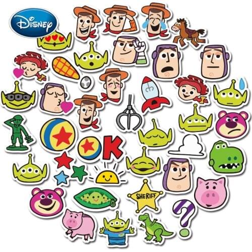 Disney 50pcs Superman Story Doodle Stickers Non-repetitive Stickers Childrens Personalized Mobile Phone Computer Sticker Pack