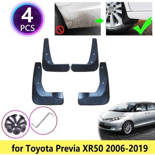 For Toyota Previa XR50 2006~2019 Mudguards Mudflap Fender Mud Flaps Splash Flap Guards Rear Accessories 2008 2009 2010 2011 2012
