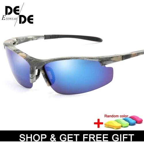 Hot Sale Polarized Sunglasses Men Camo Vintage Male Polaroid Sun Glasses for men De Sol Masculino Eyewear Accessories with box