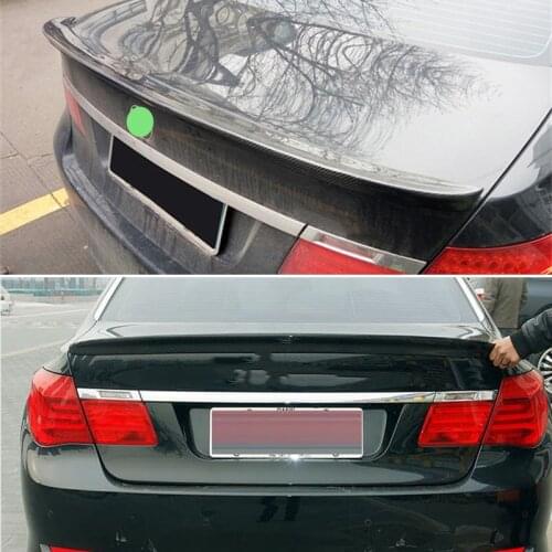 Use For BMW 7 Series F01 Spoiler 2008--2014 Year Sedan Glossy Black Carbon Fiber Rear Wing AC Style Sport Accessories Body Kit