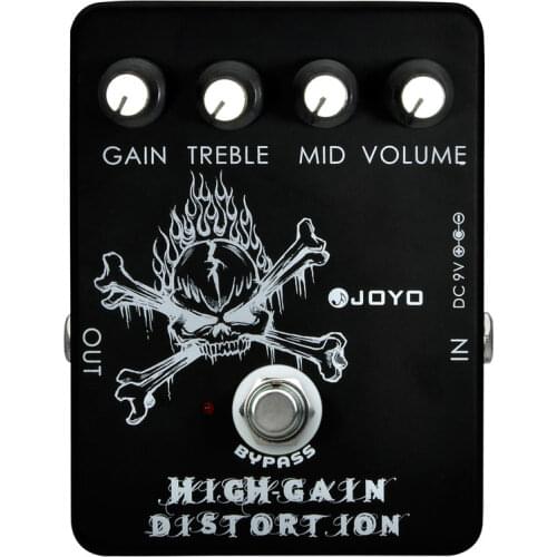 JOYO JF-04 High Gain Distortion Pedal Effect from AC/DC Crunch to Heavy Metal Effect Pedal for Electric Guitar True Bypass