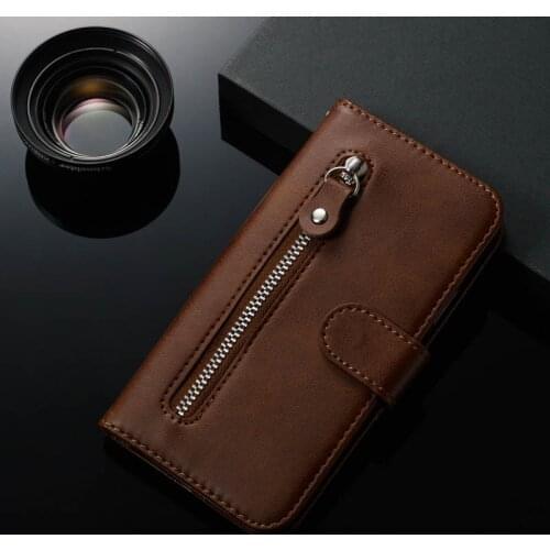 Leather Book Flip Case For Xiaomi Mi CC9 A2 A3 9 Note 10 Lite CC9E 9T Pro Case Zipper Magnetic Anti-fall Wallet Card Cover Coque