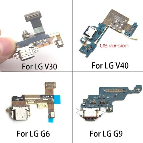USB Micro Charger Charging Port Dock Connector Microphone Board Flex Cable For LG G6 G7 G8 Q7 Q8 V30 V40 V50