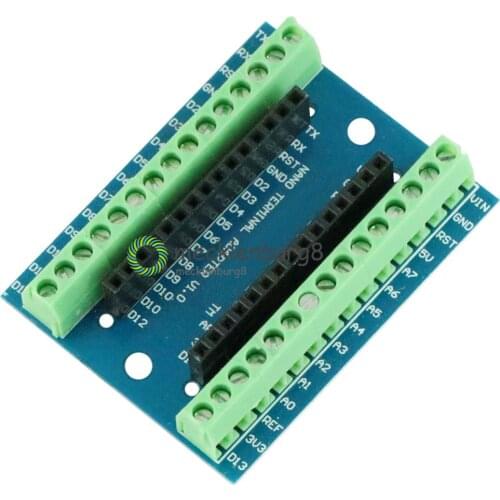 New Terminal Adapter Board for Arduino Nano V3.0 AVR ATMEGA328P-AU Module