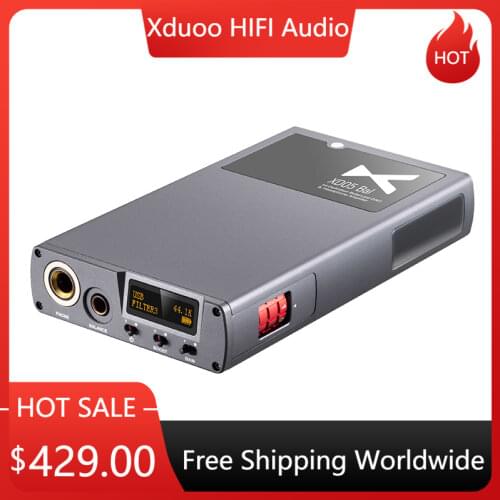 New XDUOO XD05 BAL USB DAC ES9038Q2M *2 Decoder Bluetooth 5.0 APTX LDAC 32Bit 768KHz Headphone Amplifer Balanced Output