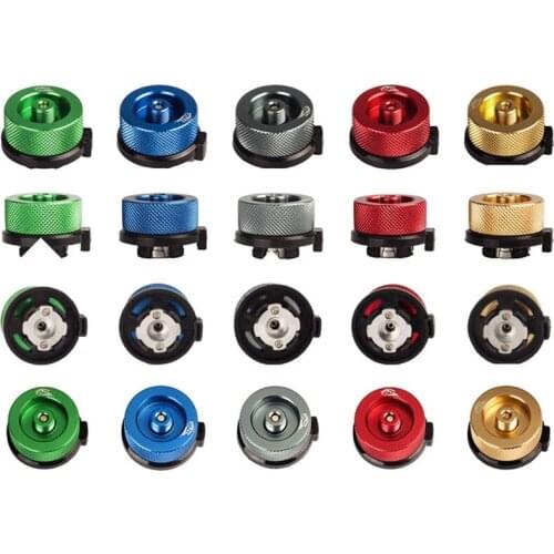 Outdoor Camping Stove Aluminum Alloy Adapter Split Type Furnace Converter Small Gas Tank Adapter Camp Burner Accessories Parts