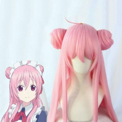 Anime Cartoon Happy Sugar Life Cosplay Wig Satou Matsuzaka Cosplay Wig Kawaii Heat Resistant Synthetic Wig Halloween Party