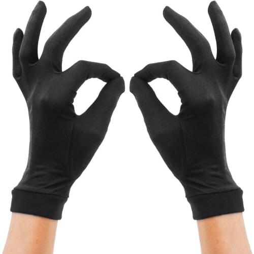 Good Quality Mulberry Silk Sunscreen Gloves For Women 100% Silk Gloves Liner Inner Thermal Skiing Driving Cycling Party Gloves