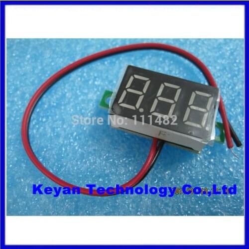 Blue Second line precision dc digital voltmeter head LED digital voltmeter DC4.5V-30V