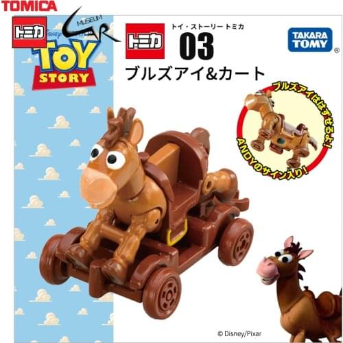 Takara Tomy Tomica Alloy Cars Diecast Doll Disneys Toys Story Horse Carriage Children Gift