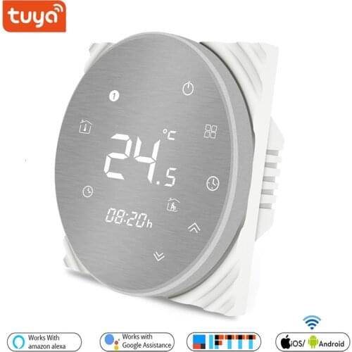 Smart WiFi Central Air Conditioner Thermostat Temperature Controller 4 Pipe or 2 Pipe 3 Speed Fan Coil Unit Water System