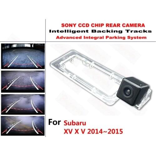 For Subaru XV X V 2014 2015 HD CCD Intelligent Dynamic Trajectory Car Rear View Reverse Backup Tracks Camera Waterproof