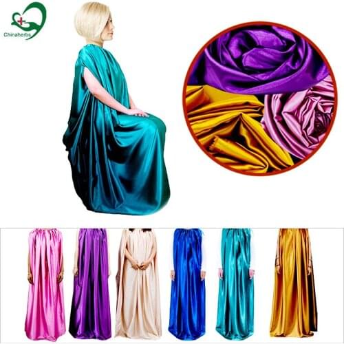 1 Piece Handmade Yoni Steam Gown Vaginal Detox dress Breathable Steam Tool No Fading Imitated Silk Fabric V-Steam Capes