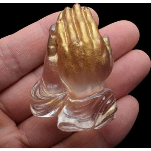 13MC Buddhism Prayer Hand Pendant Silicone Resin Mold Bead Pendant Resin Casting Mold Jewelry Making Tools Art Crafts