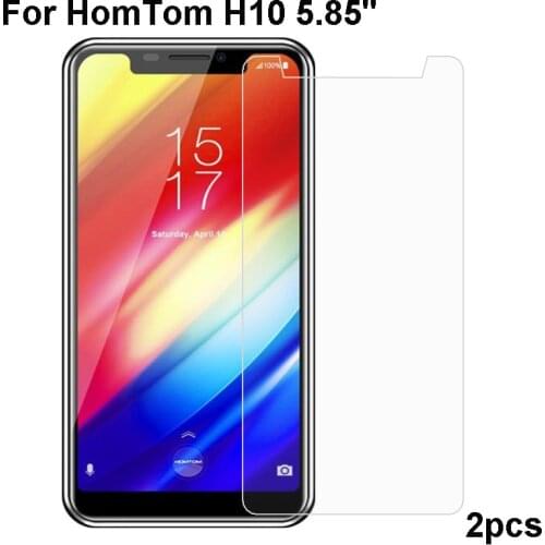 2PCS HomTom H10 Tempered Glass 9H High Quality Protective Film Explosion-proof Screen Protector For HomTom H10