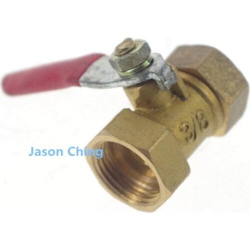 2pcs/Lot 3/8" BSP Female Full Ports Connection Brass Thread Pipe Ball Valve